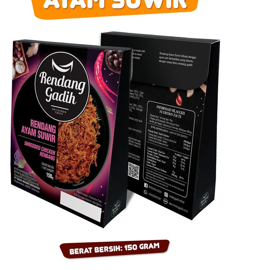 Grosiran Murah Rendang Daging Ayam Suwir - Rendang Gadih ??