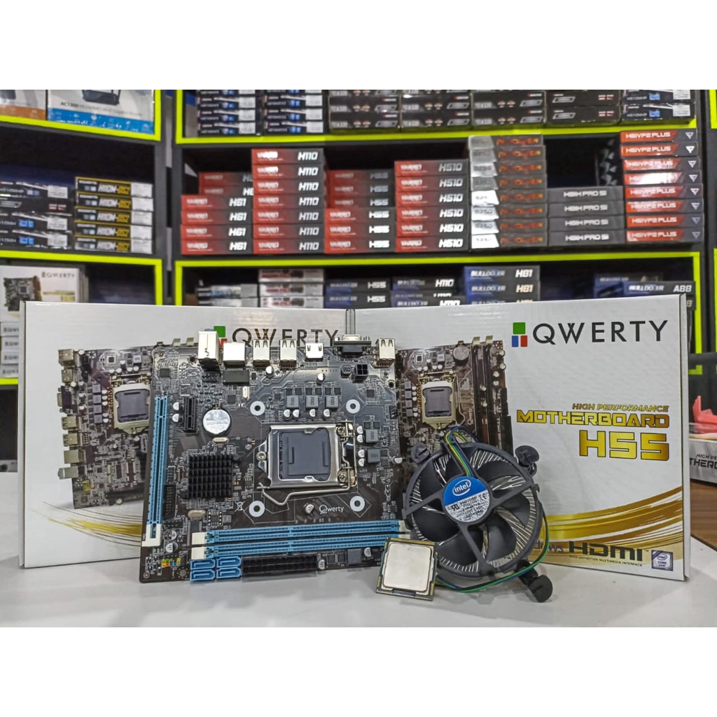 PAKET Prosesor Intel Core I7+Motherboard H55 + Cooling Intel Murah Garansi 1 Tahun