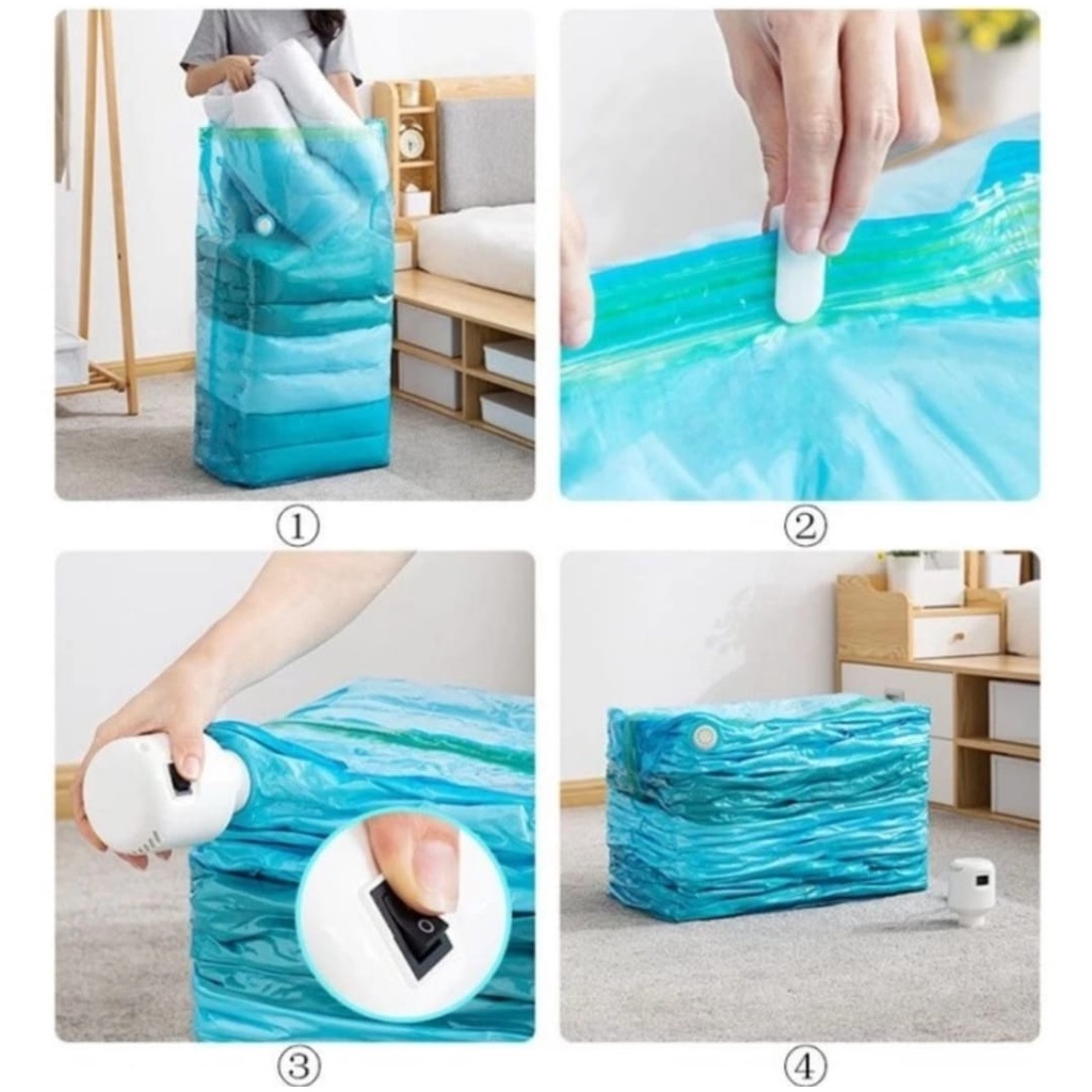 MVS-15 Mesin Alat Pompa Plastik Vakum Baju Colokan Listrik Vacuum plastik pakaian, travel bag vacum ko