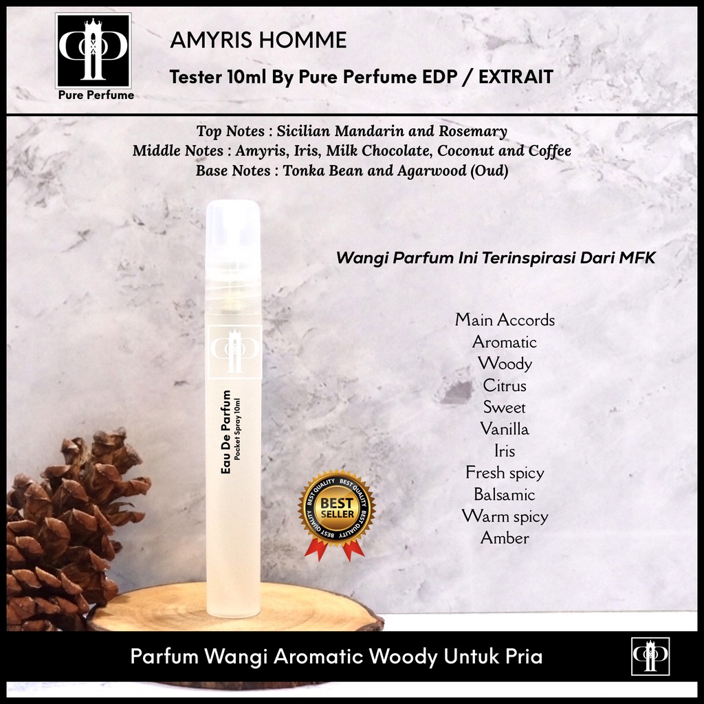 Tester 10ml Amyris Homme [Mfk] By Pure Perfume