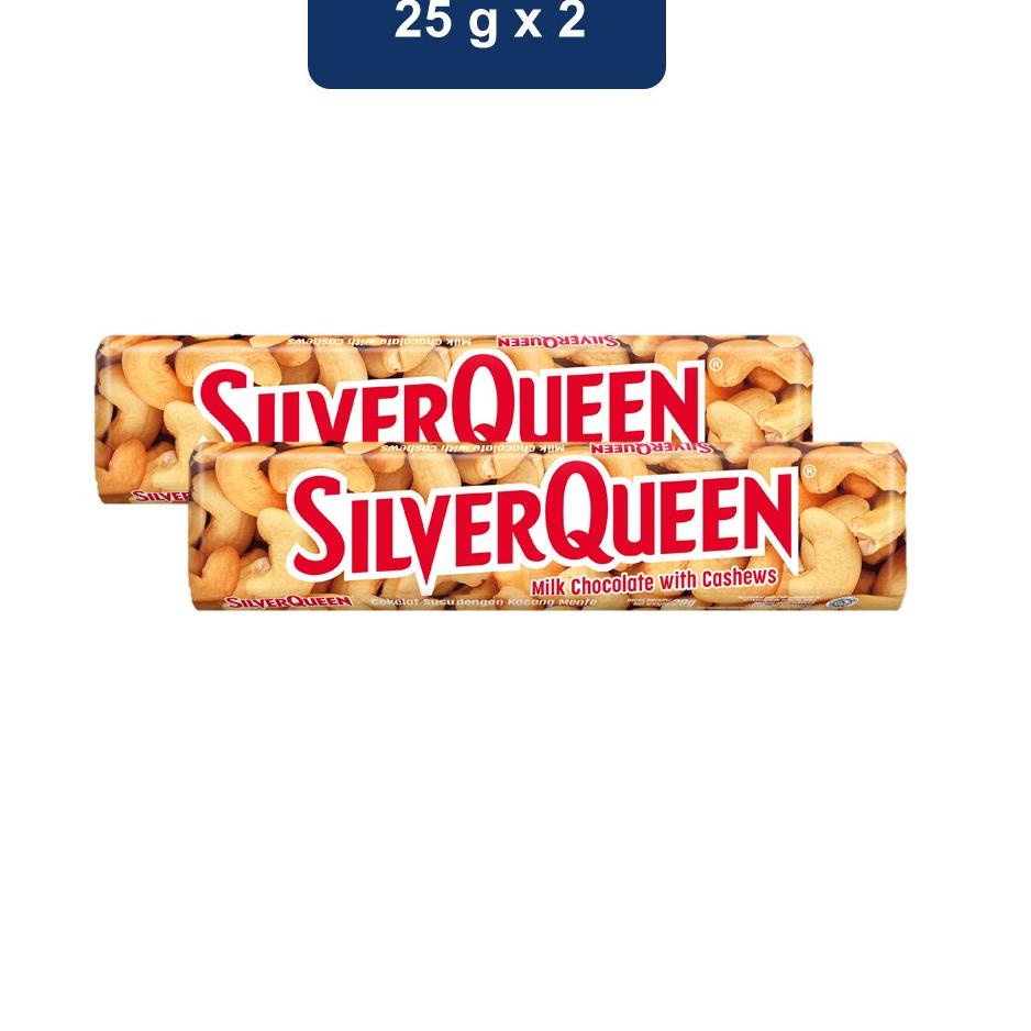 

RealPict Silverqueen Milk Chocolate With Cashews 2 x 25 gr