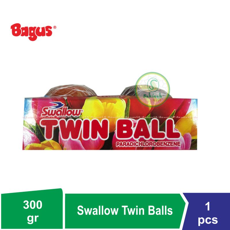 KAMPER KAPUR BARUS PENGHARUM RUANGAN SWALLOW TWIN BALLS 2'S X 150GR