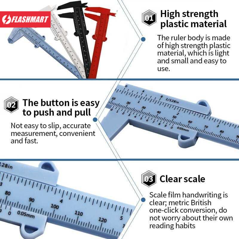 Flashmart Jangka Sorong Vernier Caliper Gauge Micrometer 150mm - QST-600