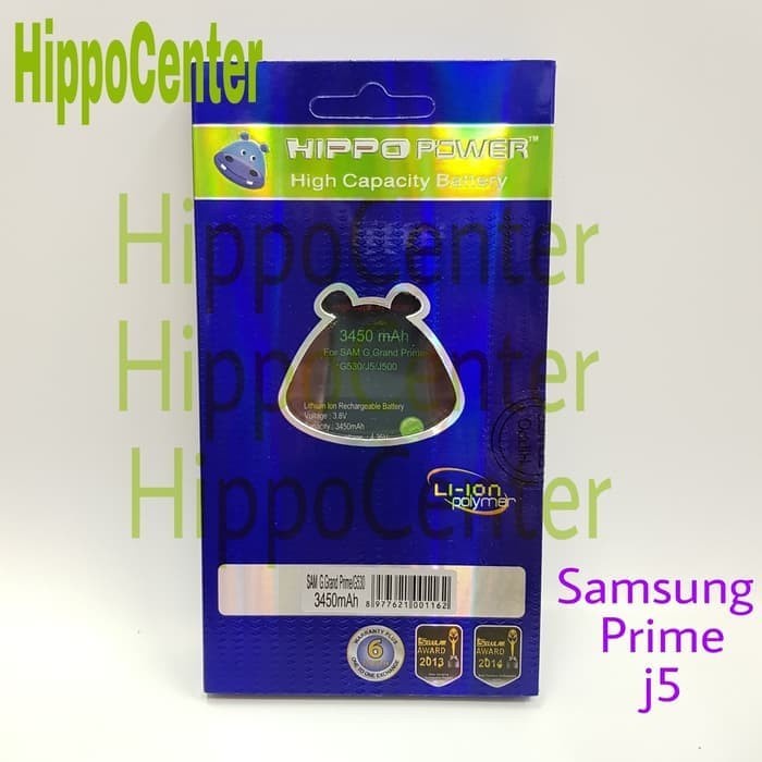 BATERAI HIPPO SAMSUNG GALAXY J2 PRIME /J3 /J5 / GRAND PRIME 3450MAH