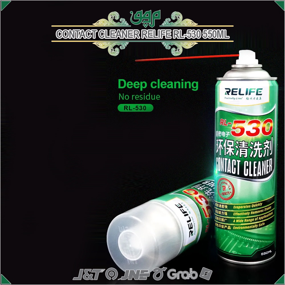HWM Contact Cleaner Relife RL-530 550ML / CONTACT CLEANER RELIFE RL-530 550ML CAIRAN PEMBERSIH KACA