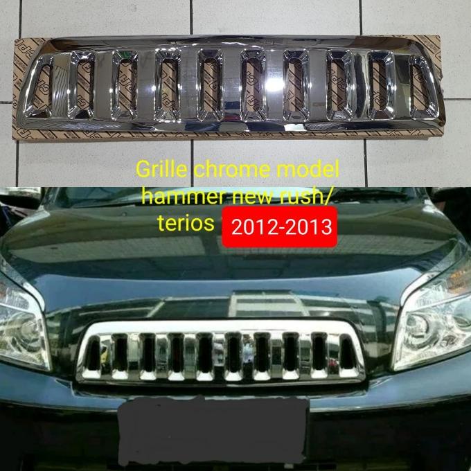 Grille chrome model hummer NEW RUSH/TERIOS 2012-2013 Variasi Mobil