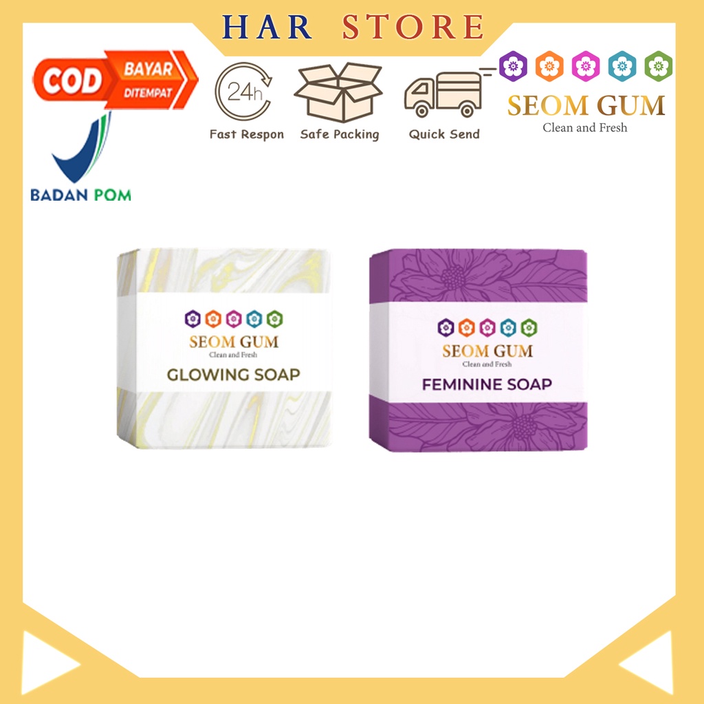 SEOM GUM SABUN GLOWING / SEOM GUM FEMININE SOAP / SABUN GLOWING MULTIFUNGSI ORI BPOM