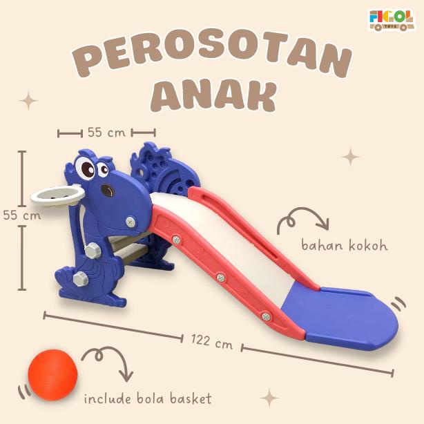 mainan perosotan anak dino VRT270 Perosotan dino