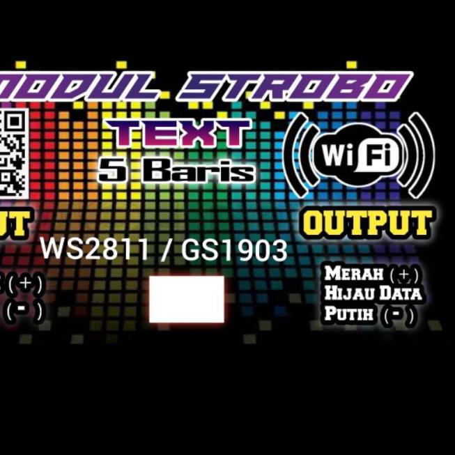 ➢ modul strobo text wifi 5 baris ➮