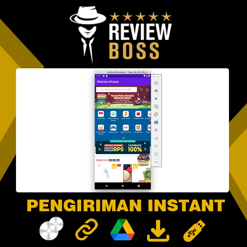 SOURCE CODE SOFTWARE ANDROID STUDIO WEBVIEW WEB VIEW FREE BUILD APK + KONSULTASI SIAP PAKAI