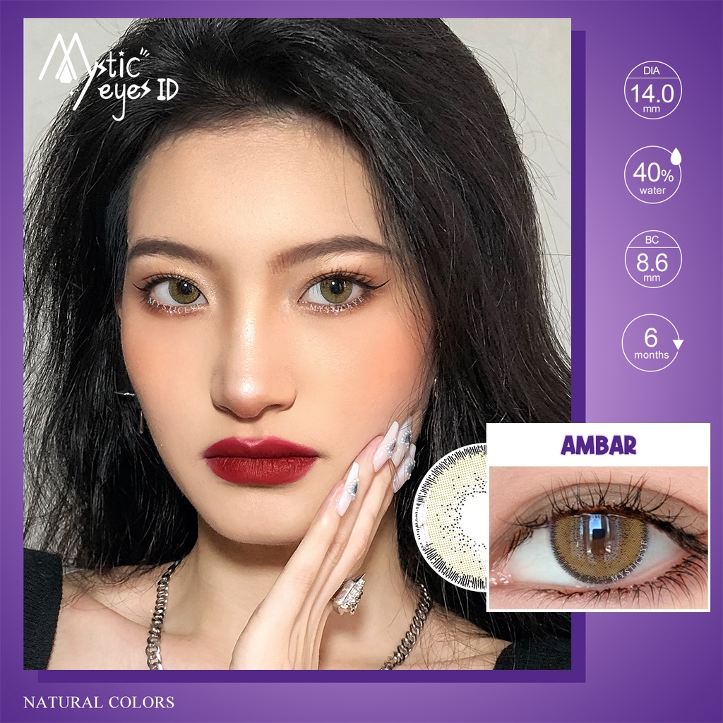 [✅COD] MYSTICEYES SOFTLENS NATURAL COLORS SERI 14MM (NORMAL)