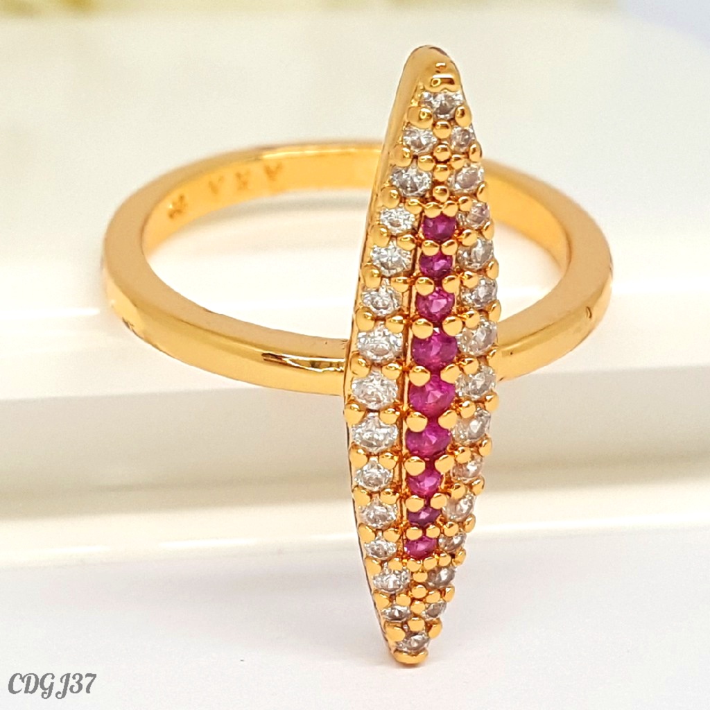 PGX Cincin Xuping Wanita Lapis Emas Aksesoris Perhiasan Fashion Premium - Z214