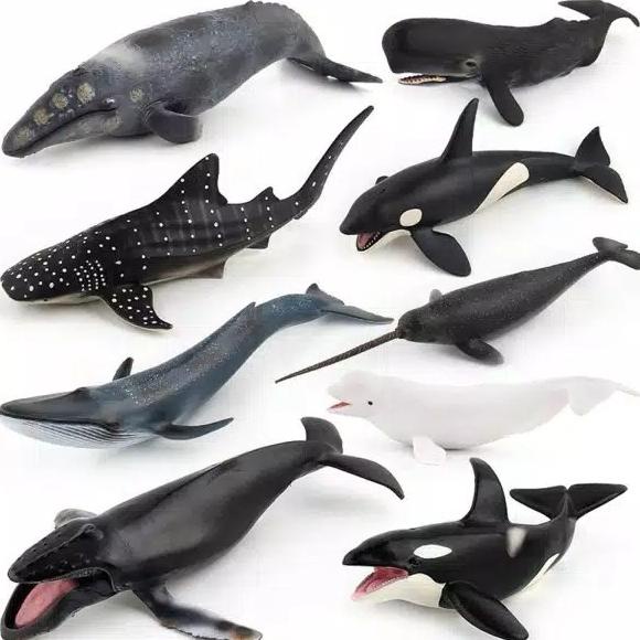mainan ikan paus/ figure whale