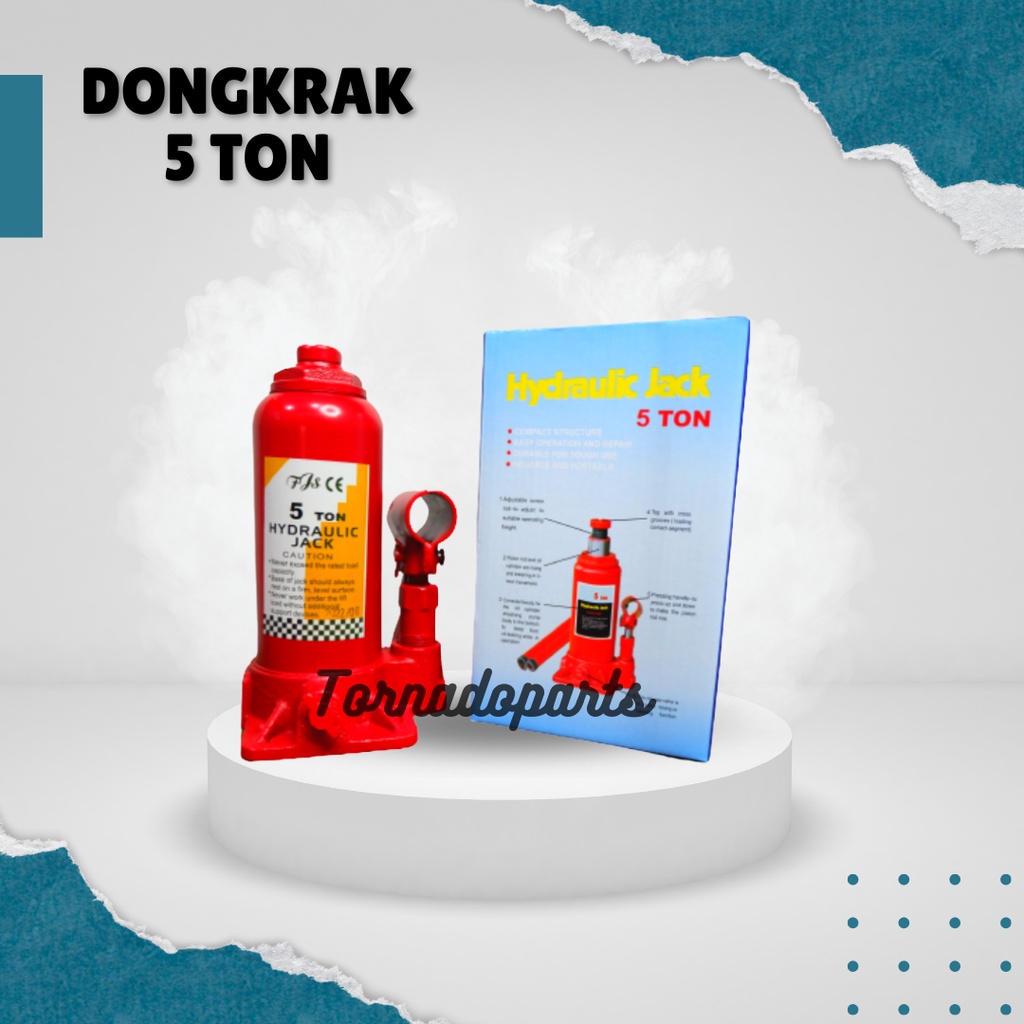 Dongkrak Botol 5 ton Dongkrak 5ton Merk FJS Kualitas Tinggi Hydraulic