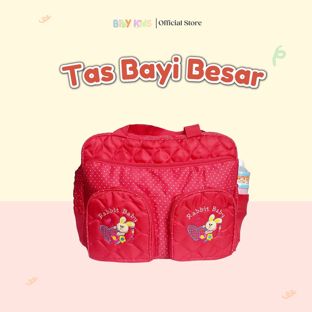 Tas Bayi Multifungsi Besar Slempang Murah Tas Travel Bag Jumbo Diaper Bag Newborn Perlengkapan Traveling Baby