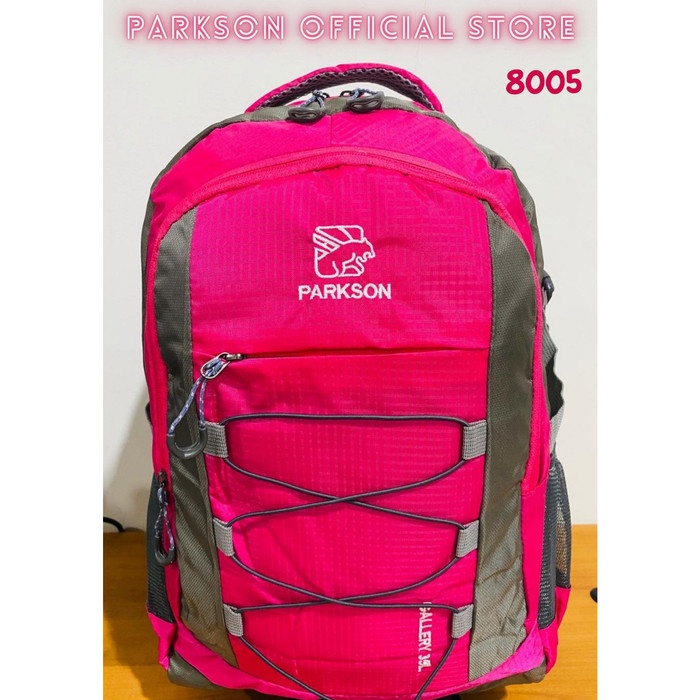 tas ransel  Tas Pria Tas Ransel Parkson 8005 4 warna IMPORT - Merah Muda(D6K0) Tas Ransel Kerja tas 