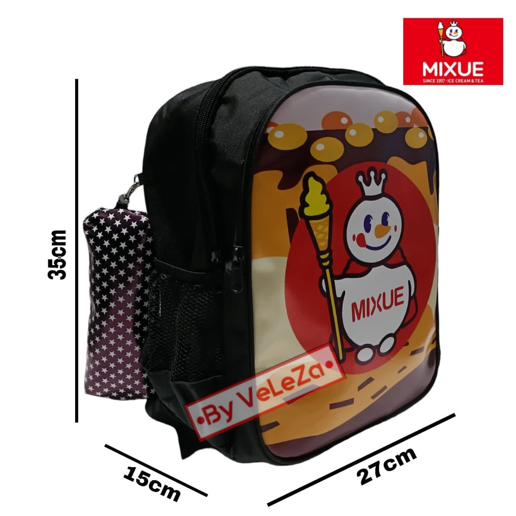 Tas Troli Boneka Maskot Mixue Premium Viral