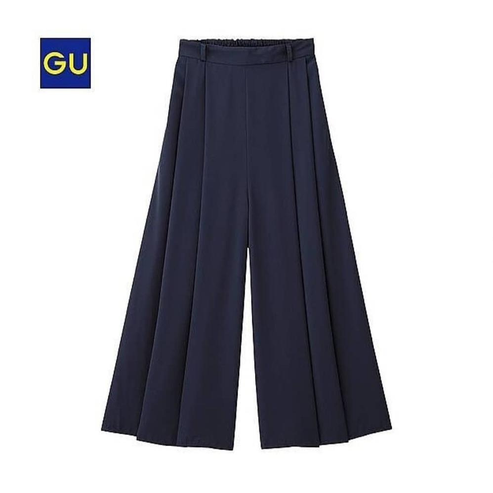 Terbaru 1504 - GU UNQ Palazzo Wide Leg Pants | Celana Kulot Uniqlo Panjang Murah