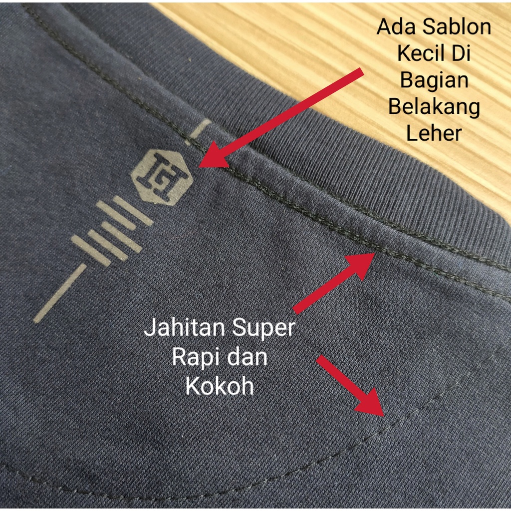 HG DENIM XXXL COTTON COMBED KAOS PRIA POLOS PENDEK OBLONG