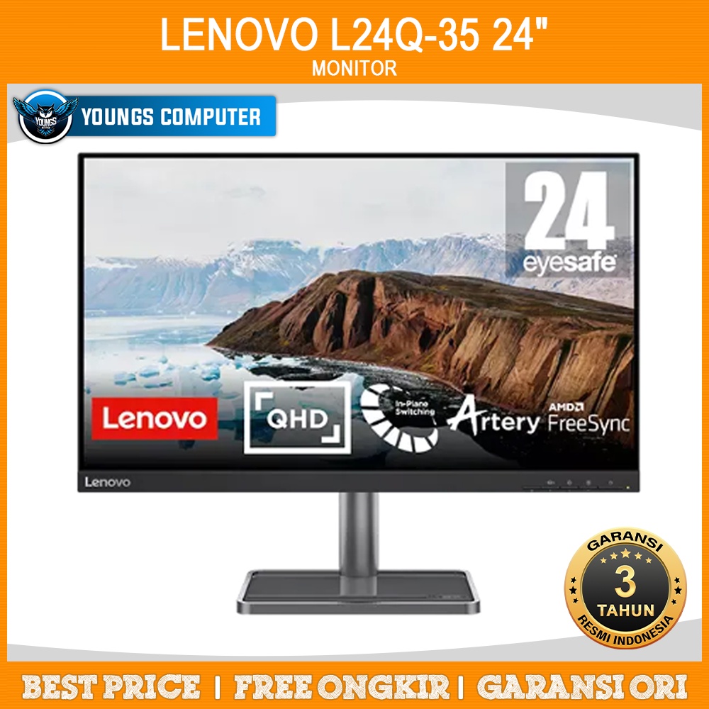 MONITOR LENOVO L24q-35 24&quot; QHD Wiht Eyesafe IPS 75Hz 4ms Speakers