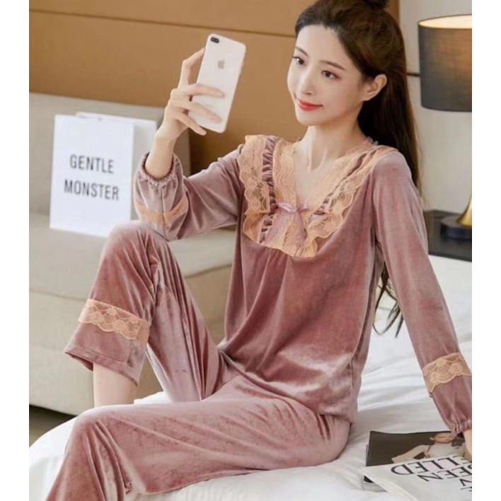 Baju Tidur Wanita Import/Piyama Wanita PP Import/Baju Tidur Muslimah