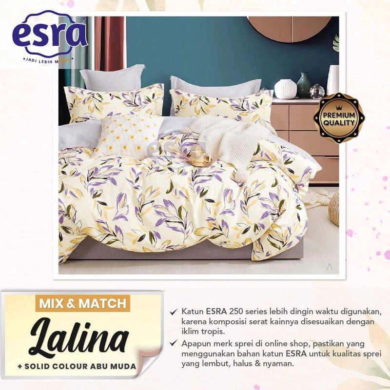 Bedcover & Sprei Premium Katun ESRA Motif Lalina