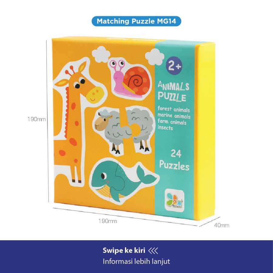 Beringin Toys Matching Puzzle MG14 / Mainan Edukasi anak