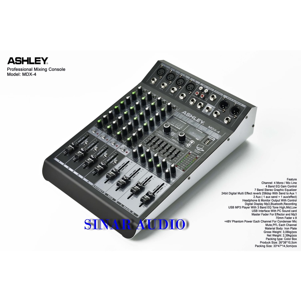 Mixer ASHLEY MDX4 - MDX 4  ORIGINAL