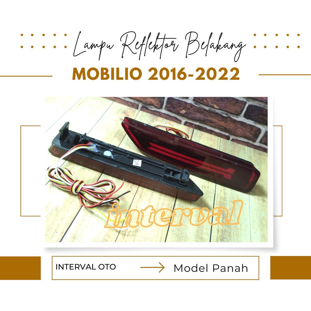 Lampu Reflektor Belakang Mobil Honda Mobilio BRV 2016-2022 Reflector