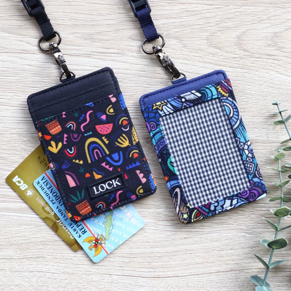 Lanyard Name Tag Id Card Pria Wanita ID Card Holder Dompet Kartu