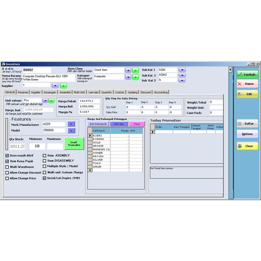 Simak Accounting Software - Versi PRO