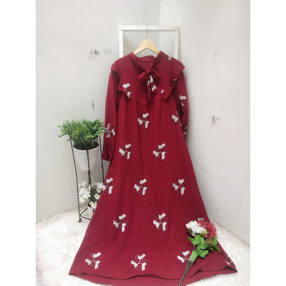 GAMIS WANITA MAXI DRESS CRINKLE URAGIRI AIRFLOW KOMBINASI MIX BORDIR TIMBUL TERBARU  // GAMIS BUSUI KANCING LENGAN SERUT WUDHLU FRIENDLY GAMIS CRINGKEL PREMIUM BORDIR // GAMIS TRENDY VIRAL 2023 // GROSIR GAMIS MURAH BERKUALITAS BERKWALITAS