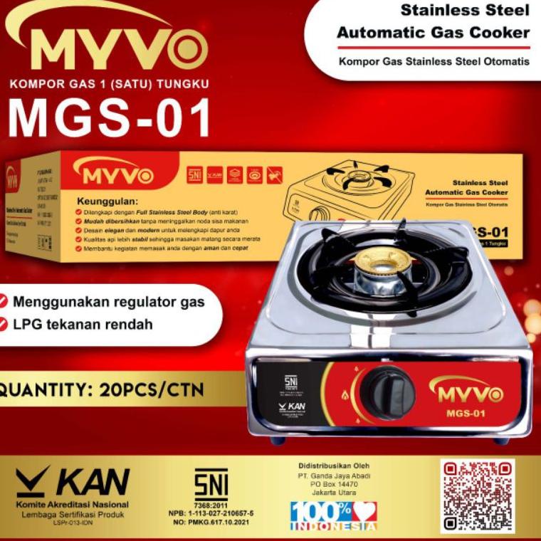 PALING DICARI KOMPOR GAS 1 TUNGKU STAINLESS ALLOY SNI