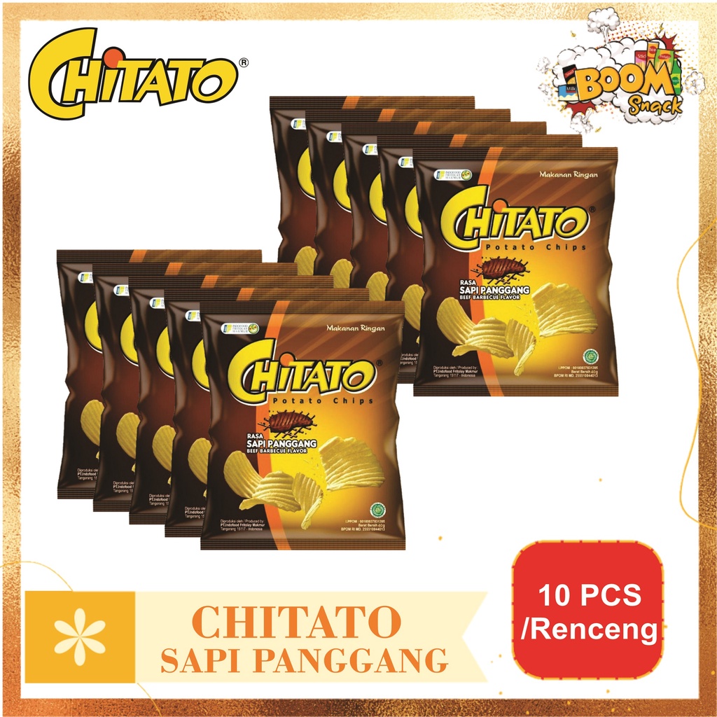 Chitato Sapi Panggang Kemasan 15 Gram isi 10pcs