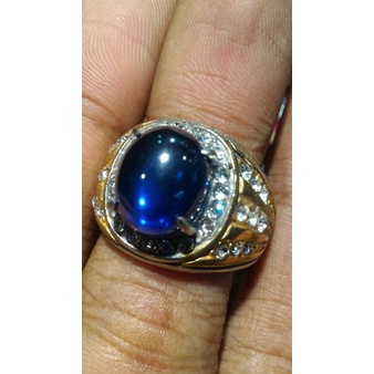 Batu Akik KING SAFIR/SAPHIRE RING TITANIUM ISTIMEWA 3s411