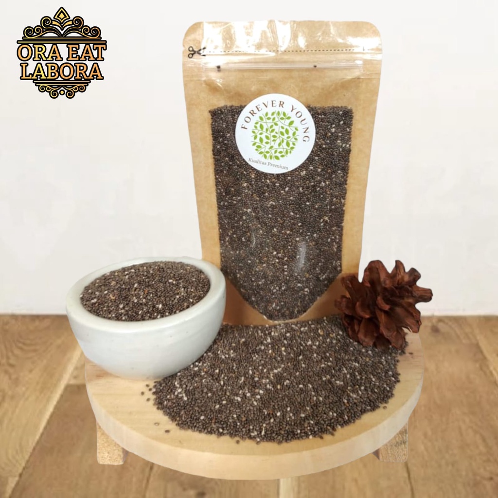 

Superfood Organik Chia Seed Hitam Meksiko Premium / Biji Chia Hitam Meksiko Kualitas Premium - Ora Eat Labora