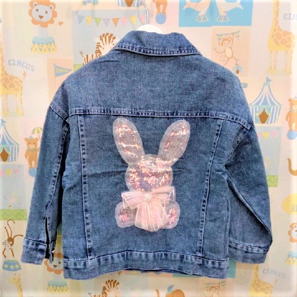 Jaket Jeans Rabbit SQ Anak Perempuan