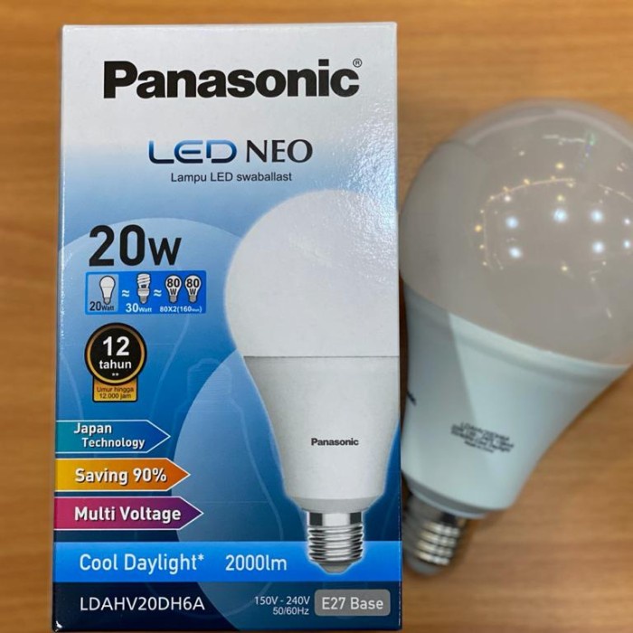~~~] led bulb panasonic 20 watt 20w lampu bohlam led 20 watt panasonic