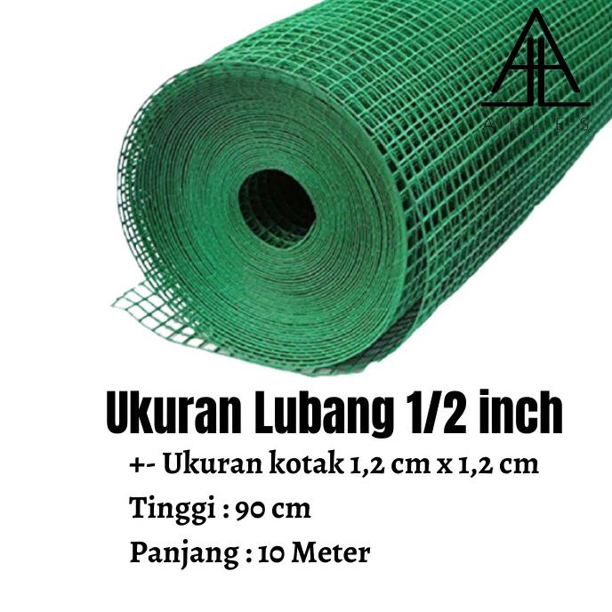 

Kawat Loket PVC / Kawat Ayakan / Ram PVC / Kawat Hijau 1/2 Inch roc04