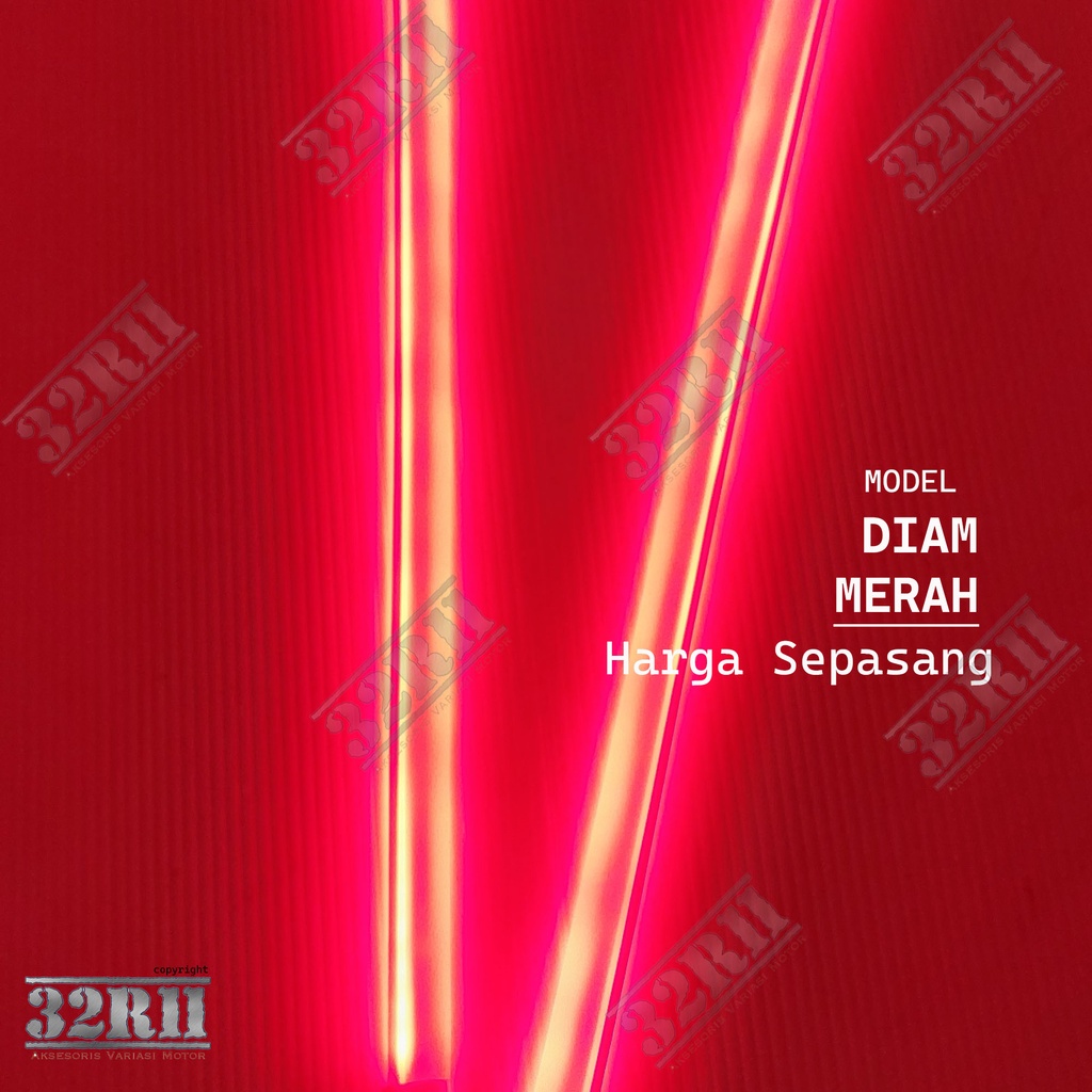 Lampu alis running 2 mode Led DRL flexible 30cm bisa motor mobil anti air HARGA SEPASANG