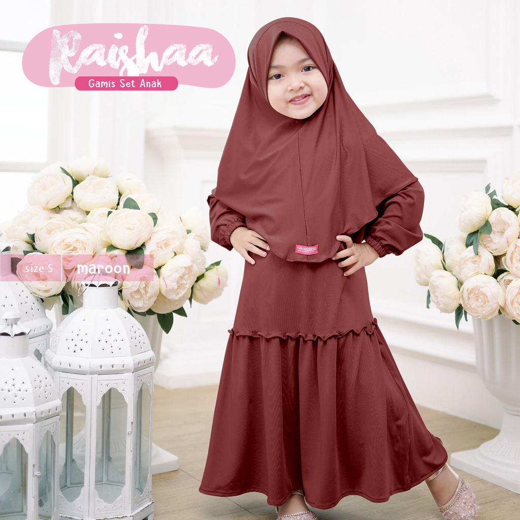 GAMIS ANAK PEREMPUAN RAISHAA UNTUK ANAK 1-8 TAHUN