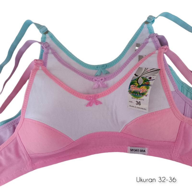 Bra remaja Cewek 32/34/36 tanpa kawat busa tipis terlaris/bh remaja cewek SMP ukuran 32-36 termurah