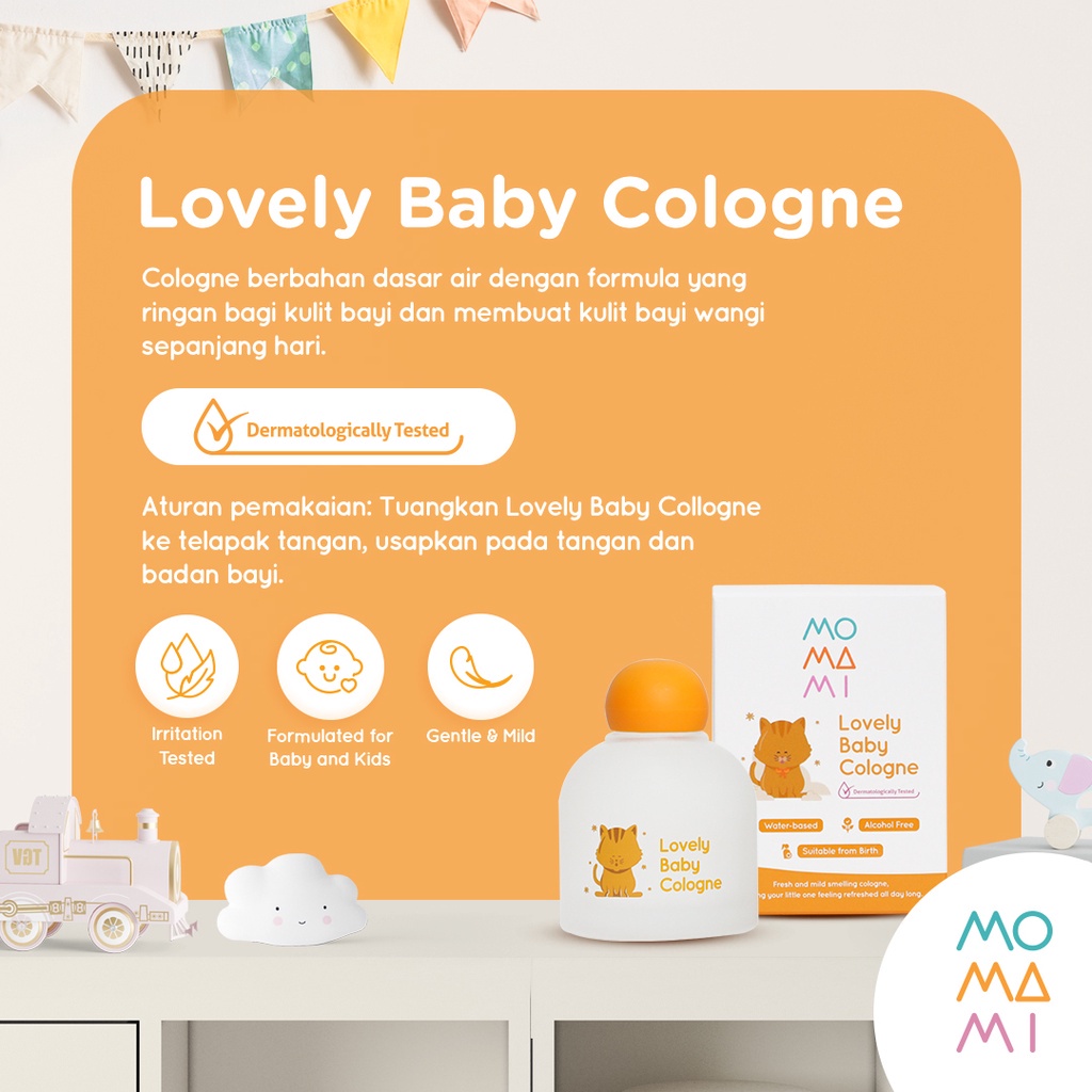 Momami Lovely Baby Cologne 100ml - Parfum / Pewangi bayi