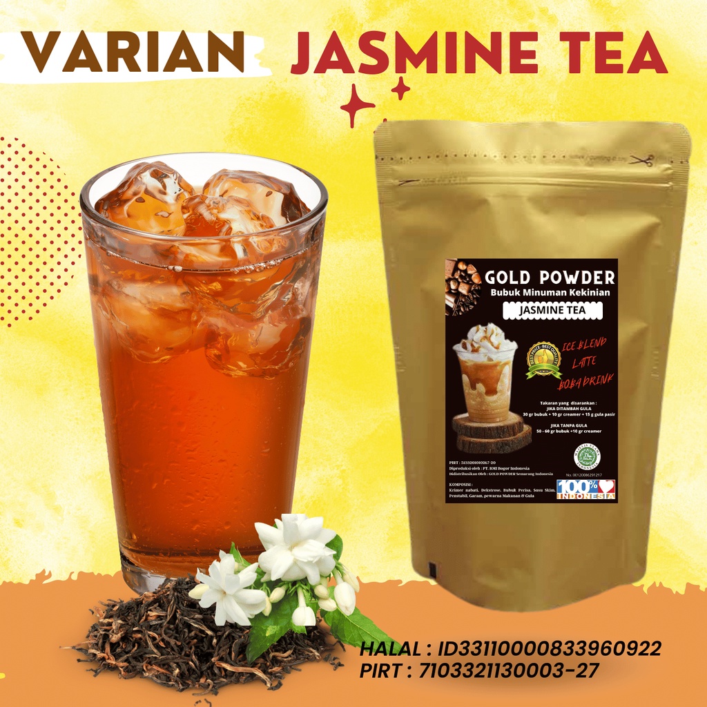 1 Kg GOLD POWDER ES TEH ANEKA RASA | ICE TEA VIRAL | STRAWBERRY TEA | LECY TEA | GRAPE TEA | LEMONTEA | THAI TEA