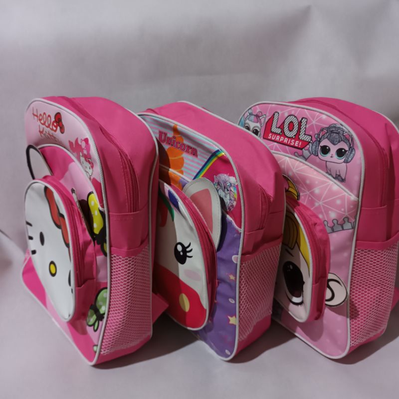 (R P C E)TAS ransel UNICORN~hello kitty ~LOL / tas ransel cewek paud tk sd