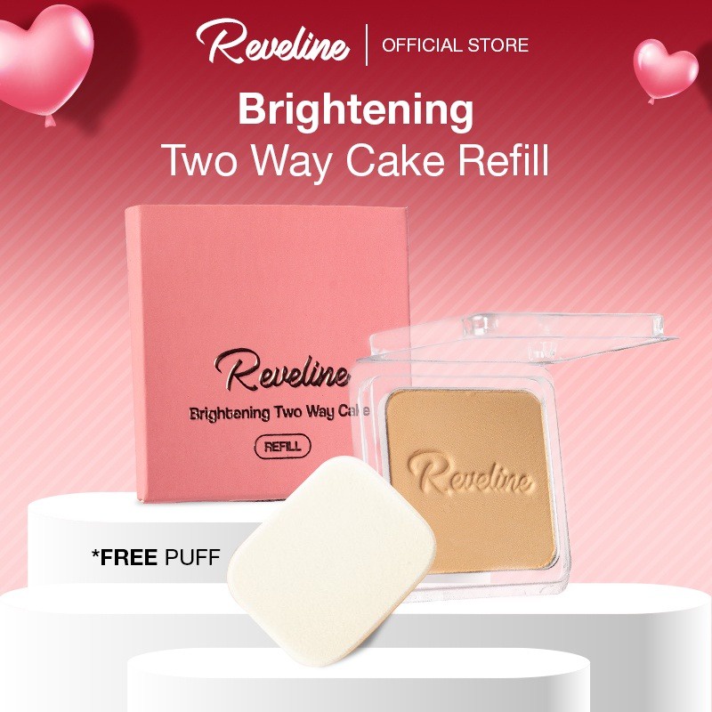 Refill  - REVELINE Brightening Two Way Cake with Puff BY AILIN