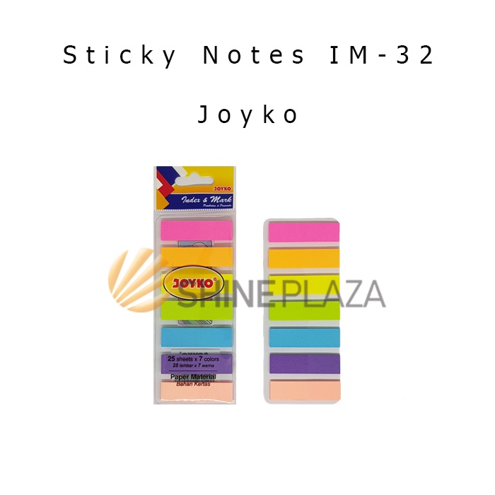 

Memo Sticky Notes Joyko IM-32 - Index Mark Penanda Pembatas Joyko