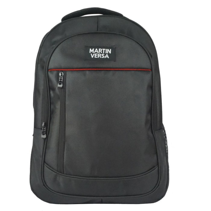 Tas Ransel Pria Martinversa TP10 Tas Polo Pria Backpack Laptop Sekolah Kerja Nylon - Hitam(D6C9) tas