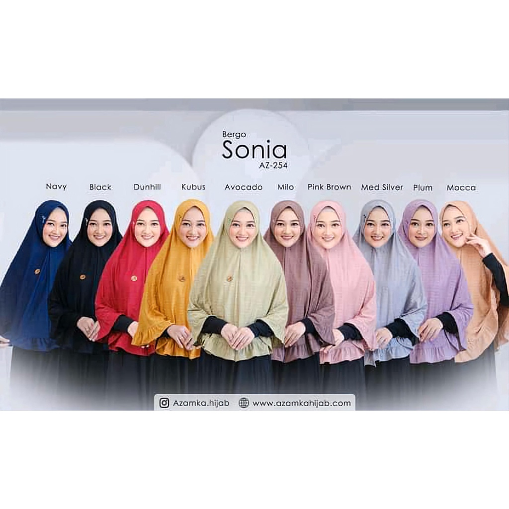 Azamka Hijab - Bergo Sonia Jilbab Jumbo