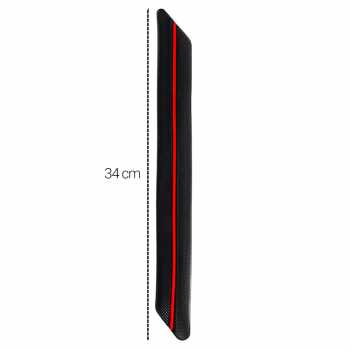 Stiker Bumper Depan Belakang Mobil Scratch Protection Decoration Strips / Sticker Stiker Pelindung Body Mobil Motif Karet Garis Merah Anti Gores Lecet Perekat Kuat Anti Air Fleksibel Keren / Stiker Bemper Depan Belakang Mobil Avanza Fortuner Ayla Sigra